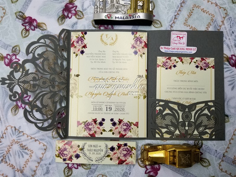 Phong cách thiệp cưới phương tây thiep cuoi phong cach