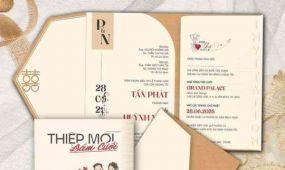 Cập nhật mẫu thiệp cưới gấp 4 giá rẻ