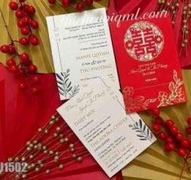 Thiệp cưới laser U1502.24