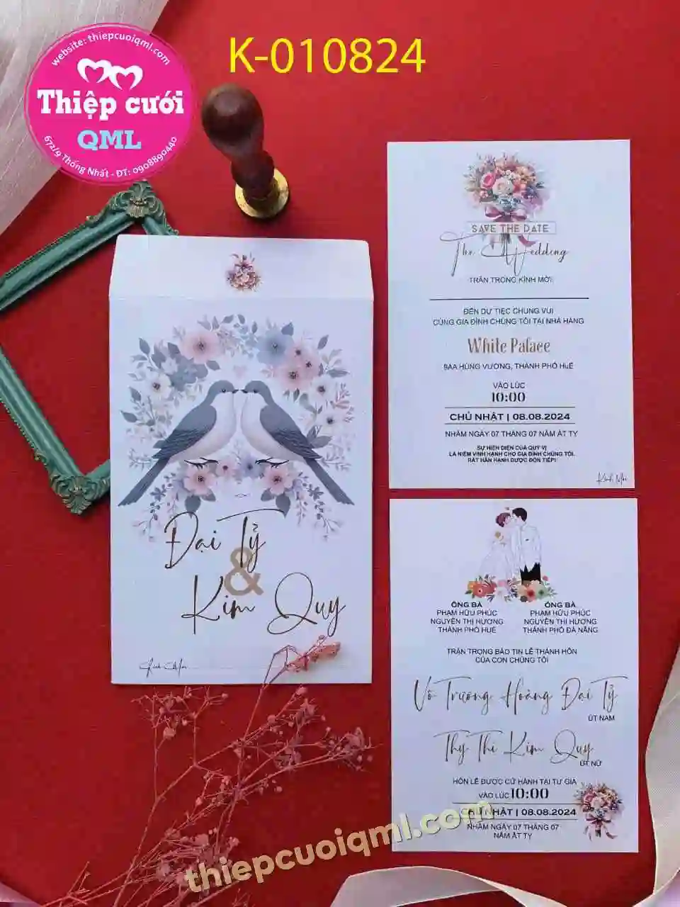 Mẫu thiệp cưới giá rẻ 01824
