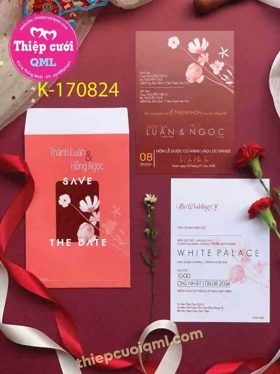 Mẫu thiệp cưới giá rẻ 05824