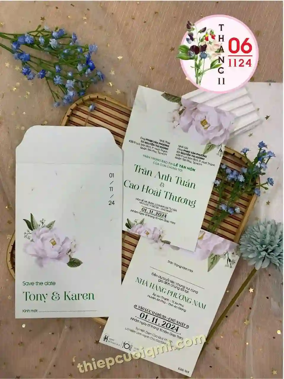 Mẫu thiệp cưới đẹp giá rẻ 061124