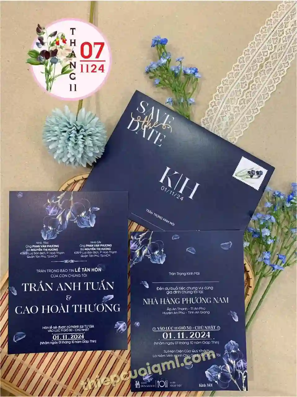 Mẫu thiệp cưới đẹp giá rẻ 071124