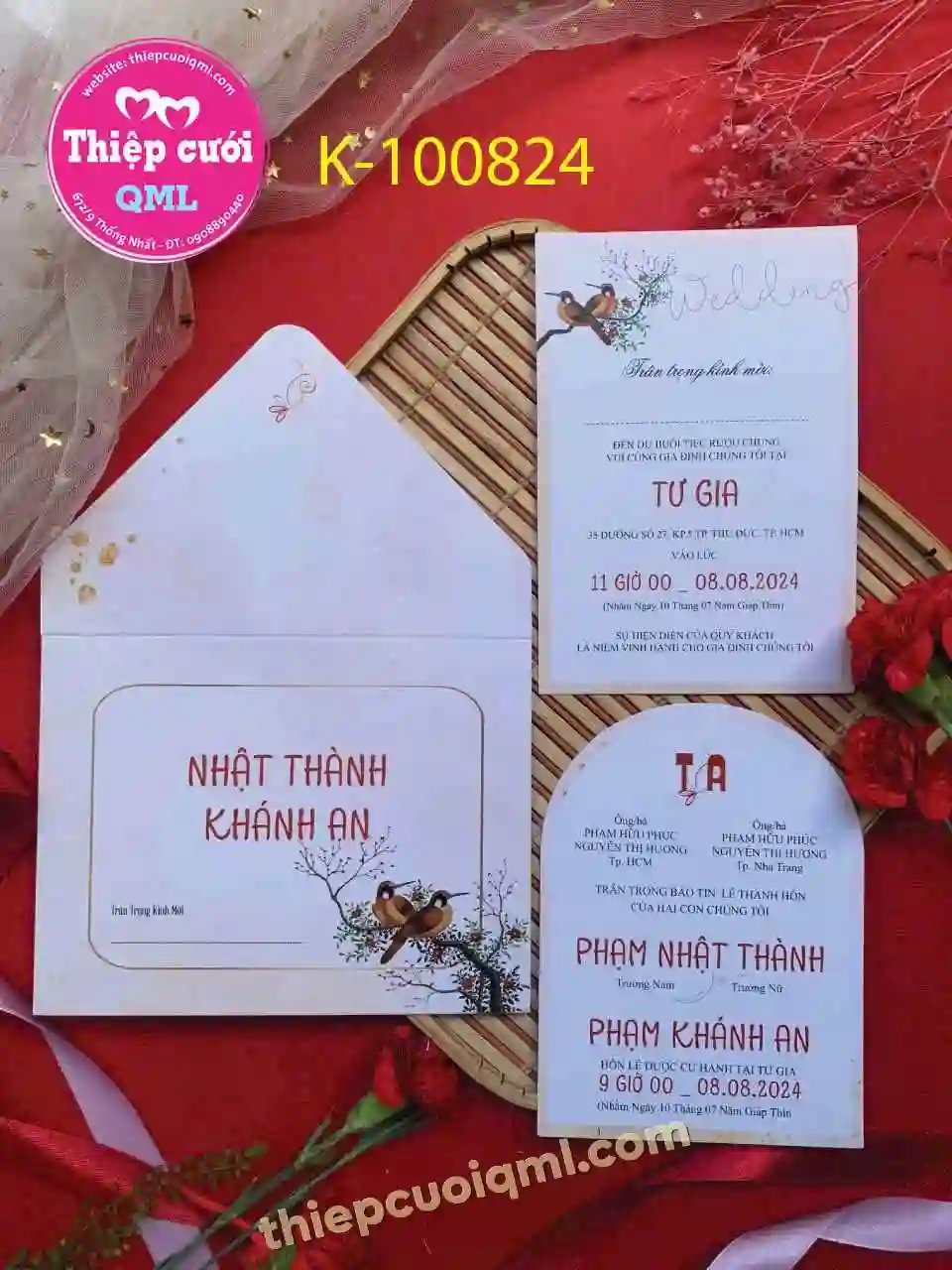 Mẫu thiệp cưới giá rẻ 10824
