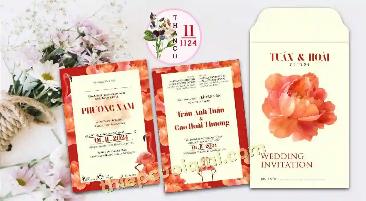 Mẫu thiệp cưới đẹp giá rẻ 111124