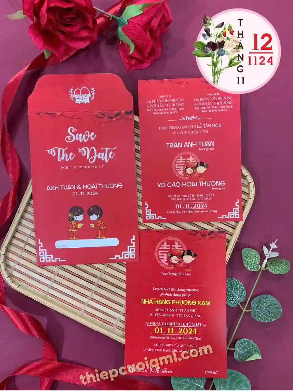 Mẫu thiệp cưới đẹp giá rẻ 121124