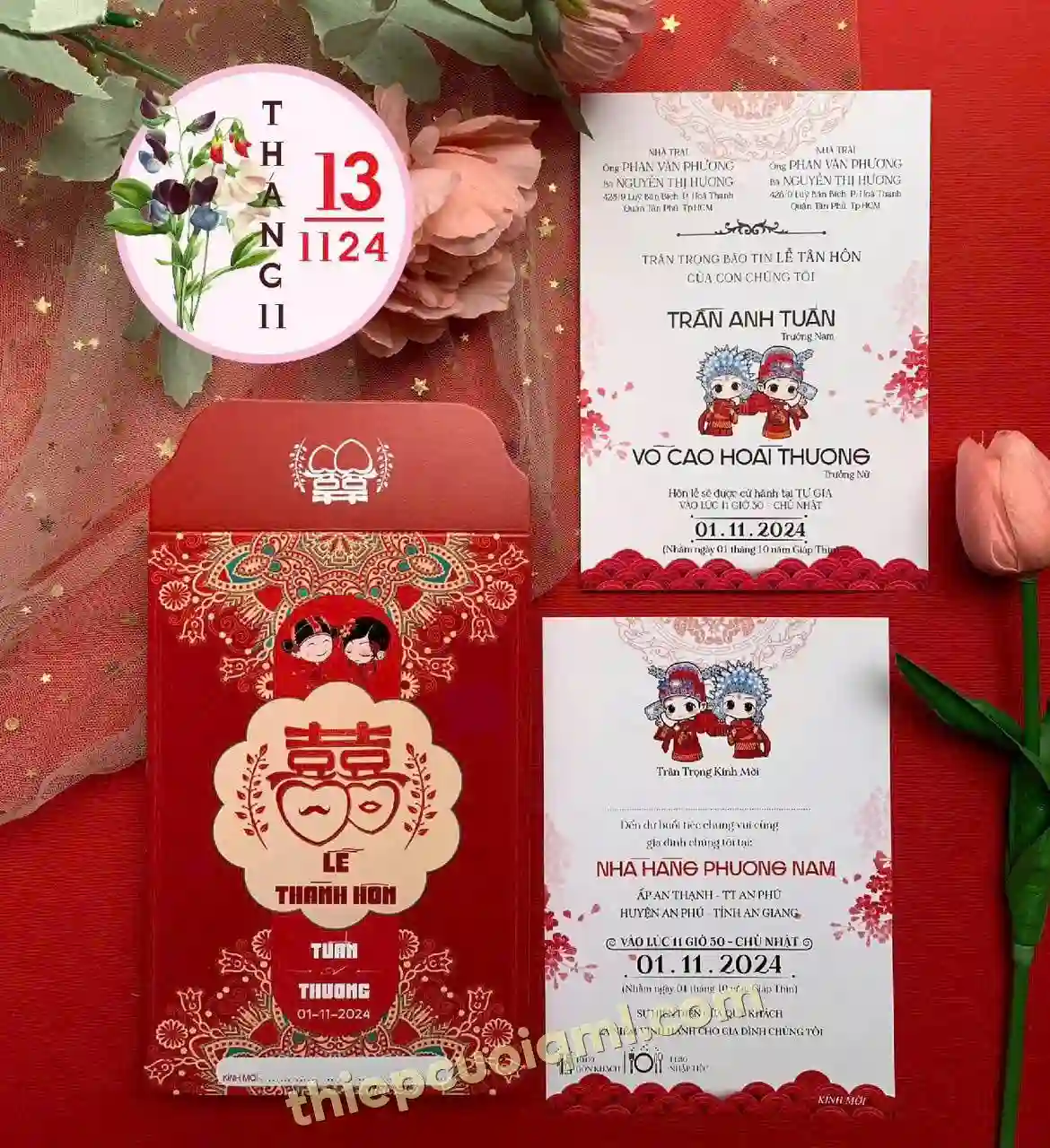 Mẫu thiệp cưới đẹp giá rẻ 131124