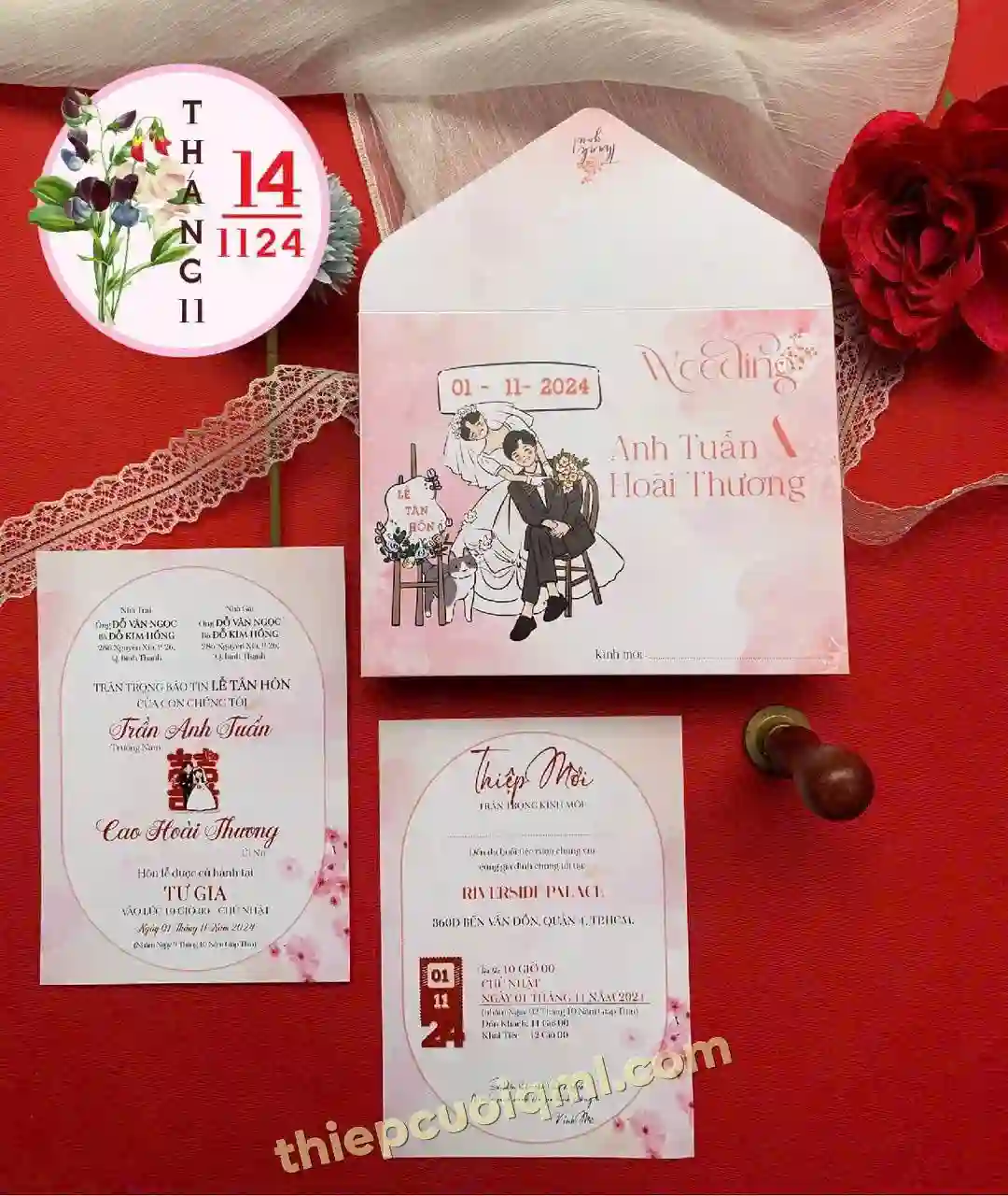 Mẫu thiệp cưới đẹp giá rẻ 141124