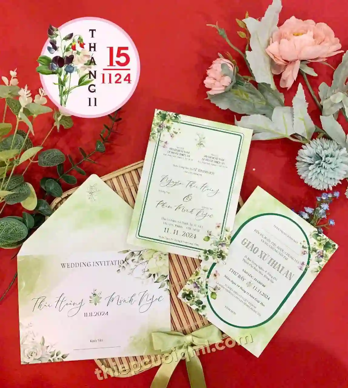 Mẫu thiệp cưới đẹp giá rẻ 151124