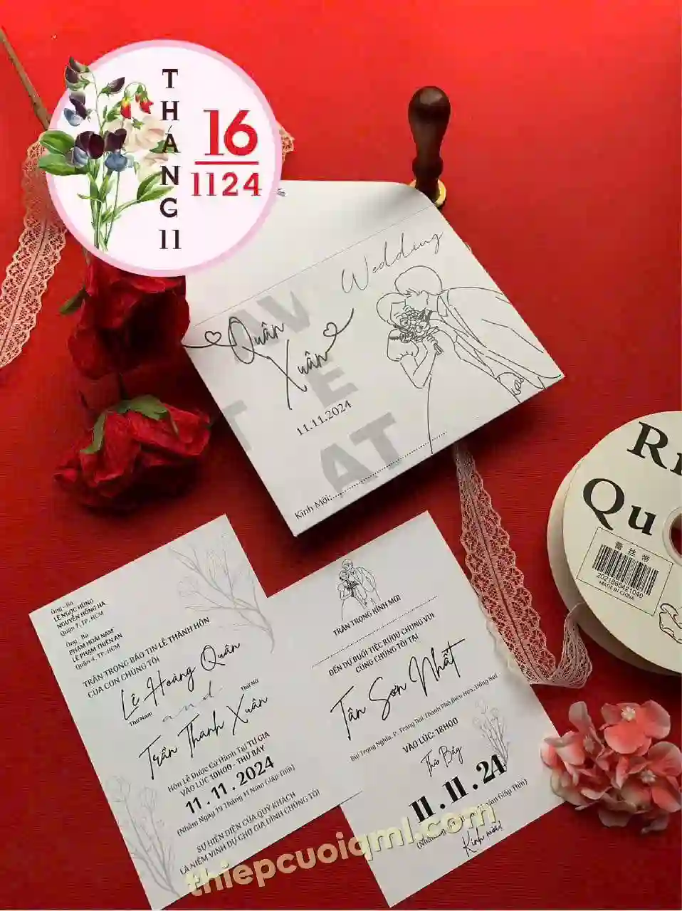 Mẫu thiệp cưới đẹp giá rẻ 161124