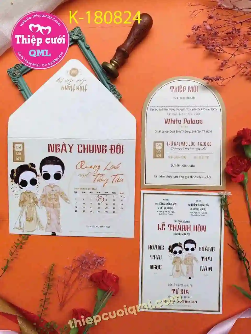 Mẫu thiệp cưới giá rẻ 18824