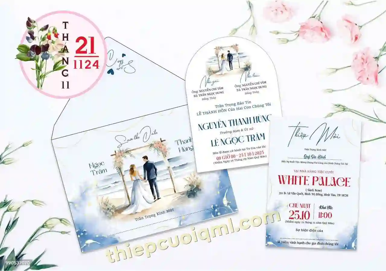 Mẫu thiệp cưới đẹp giá rẻ 211124