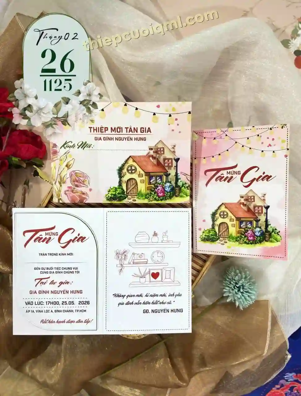 Thiệp Tân Gia Mẫu Mới
