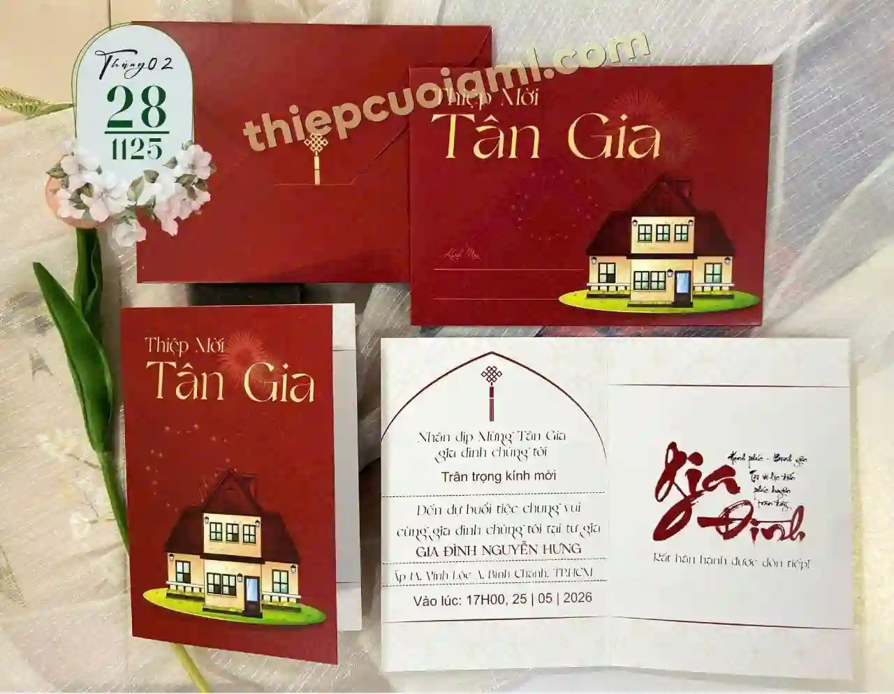 Mẫu thiệp Tân Gia mới nhất K281125