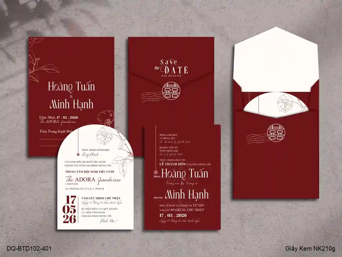 Thiệp cưới đẹp 401