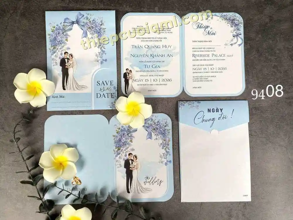 Thiệp cưới tinh tế Y26-9408