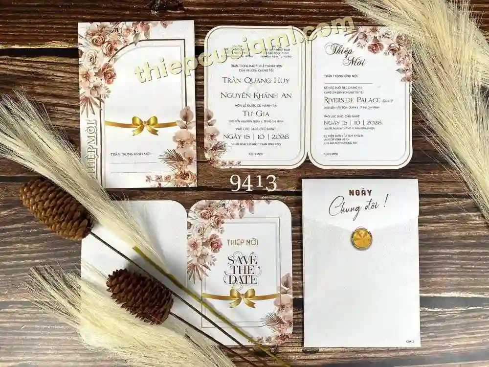 Thiệp cưới cao cấp Y26-9413