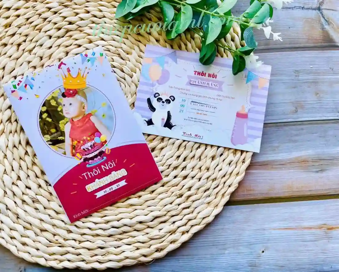 THIỆP THÔI NÔI - SINH NHẬT CHO CÁC BÉ 2