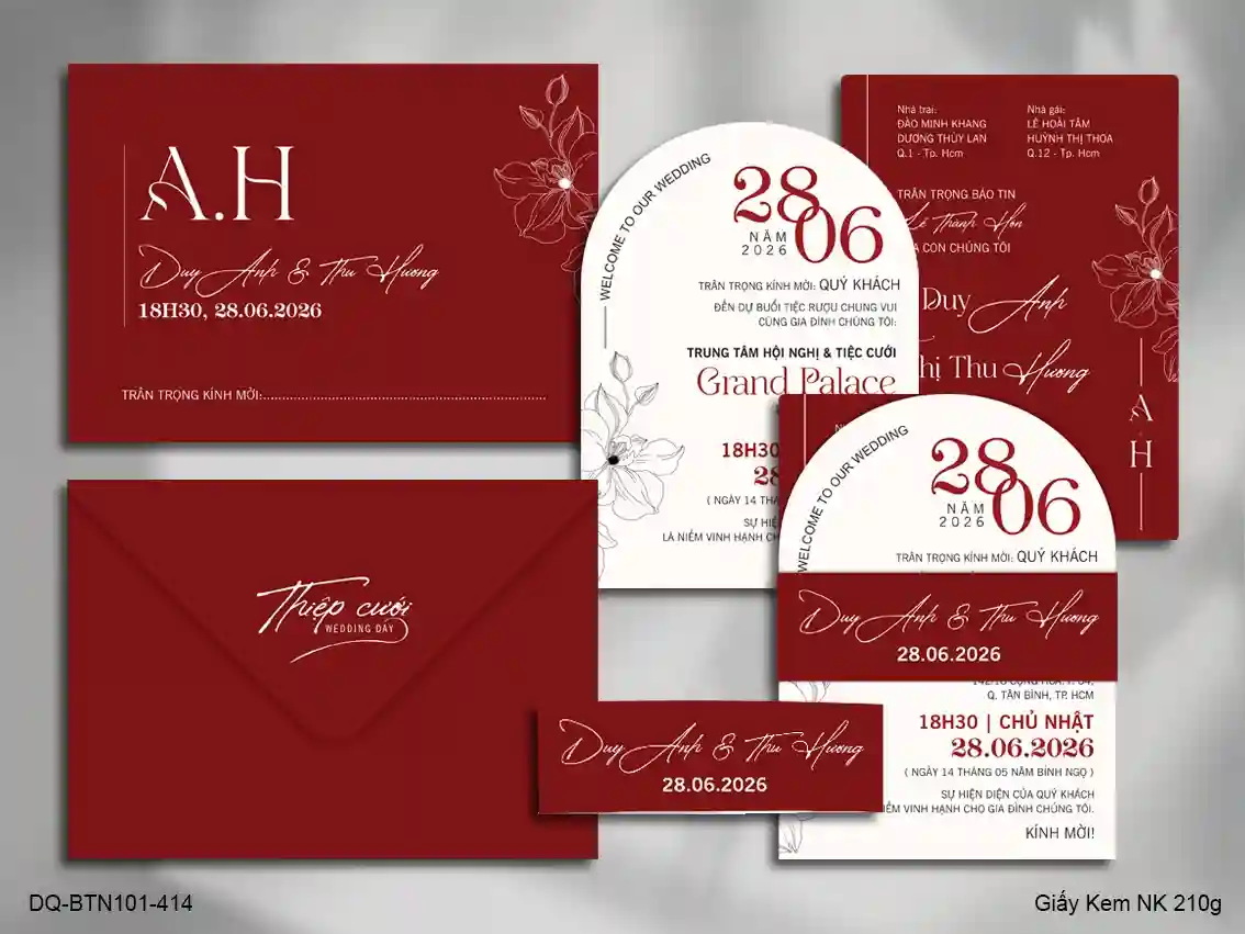 Thiệp cưới Đặc biệt 414