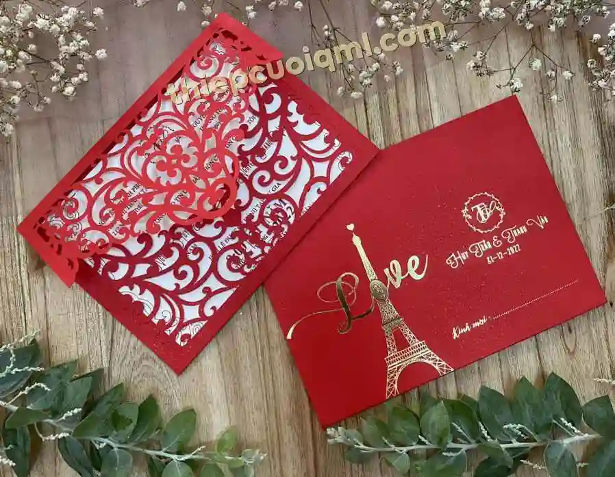 Mẫu thiệp cưới Elegant Wedding Invites