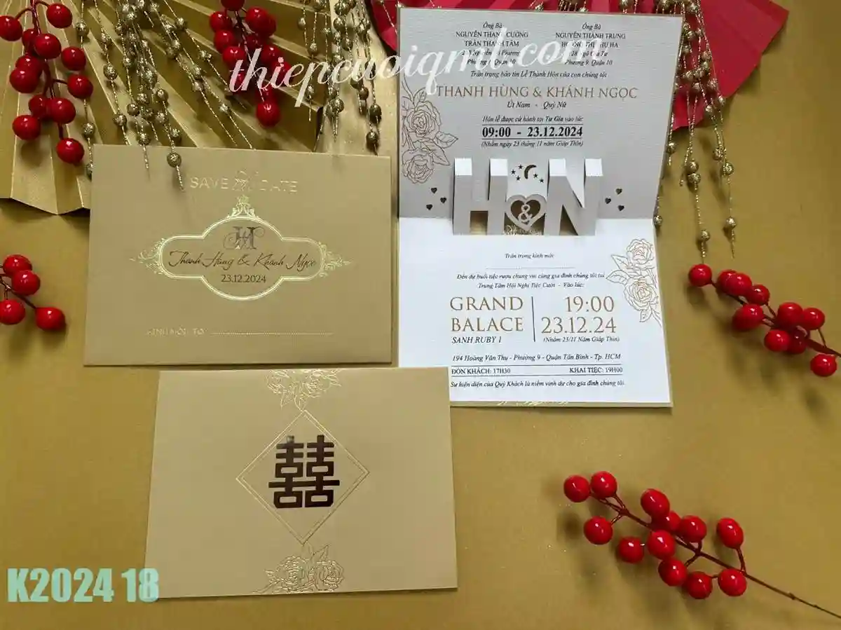 Mẫu thiệp cưới ở sài gòn