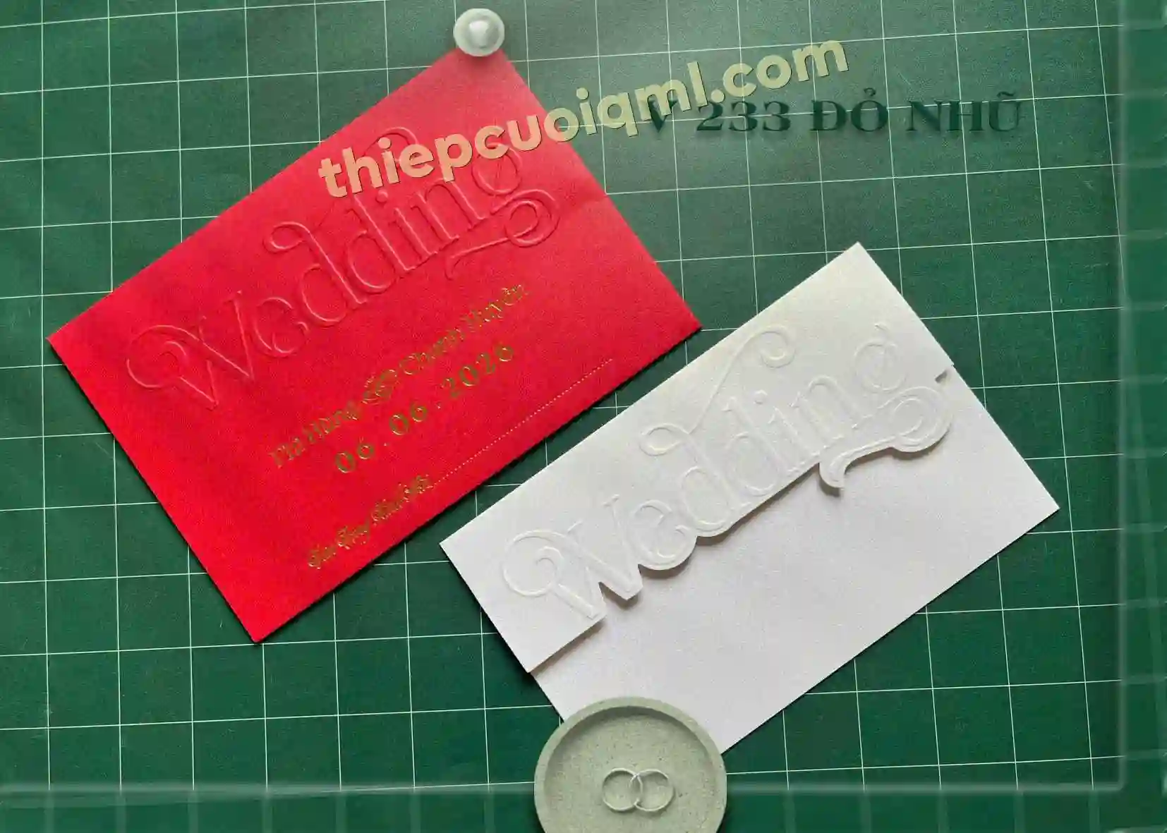 Thiệp cưới bế nổi 3D