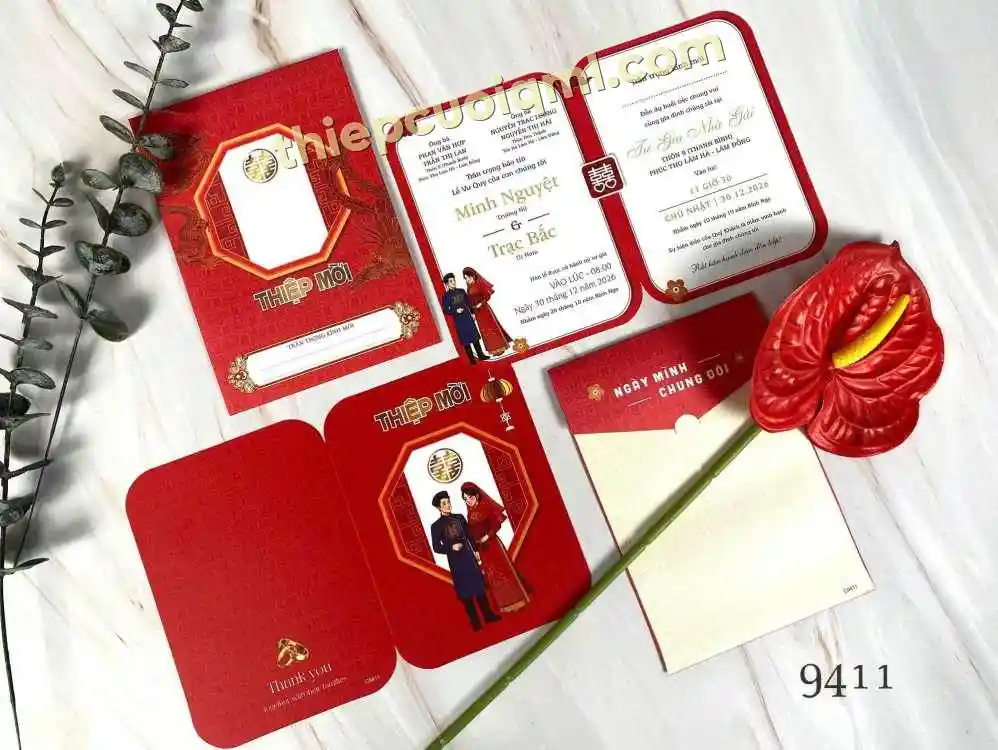 Thiệp cưới độc lạ Y26-9411