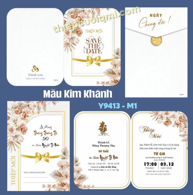 Thiệp kim khánh 9413 mau 1
