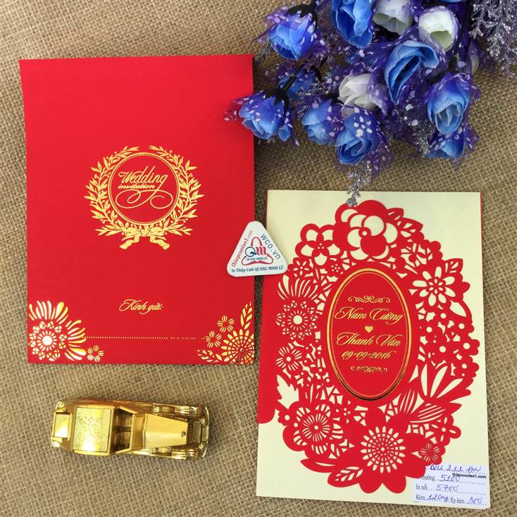 Thiệp cưới đẹp sang trọng mẫu thiệp cưới hongkong